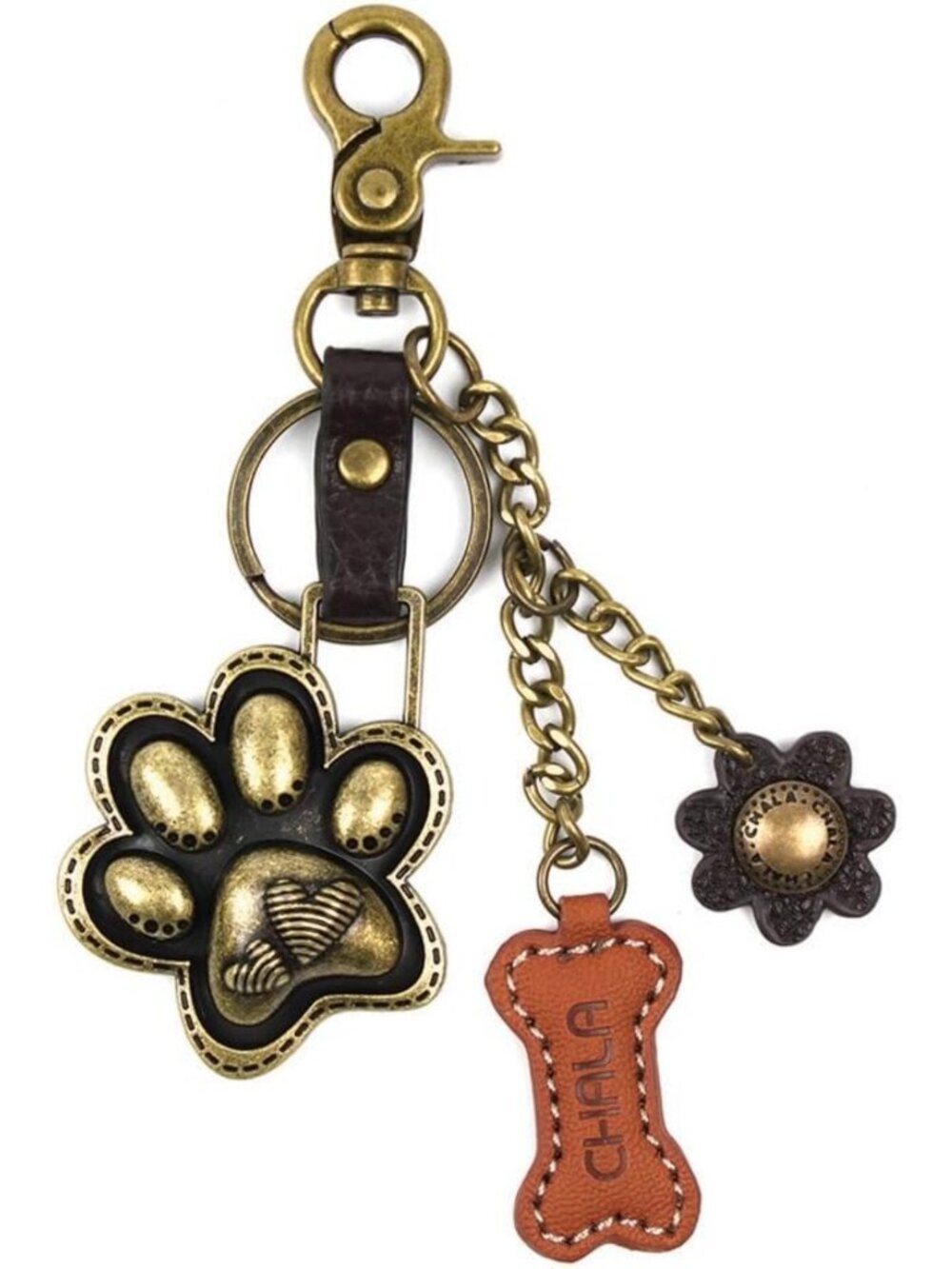 Decorative Purse Charm Key Fob & Keychain - Stylish Metal Accessory for Bags